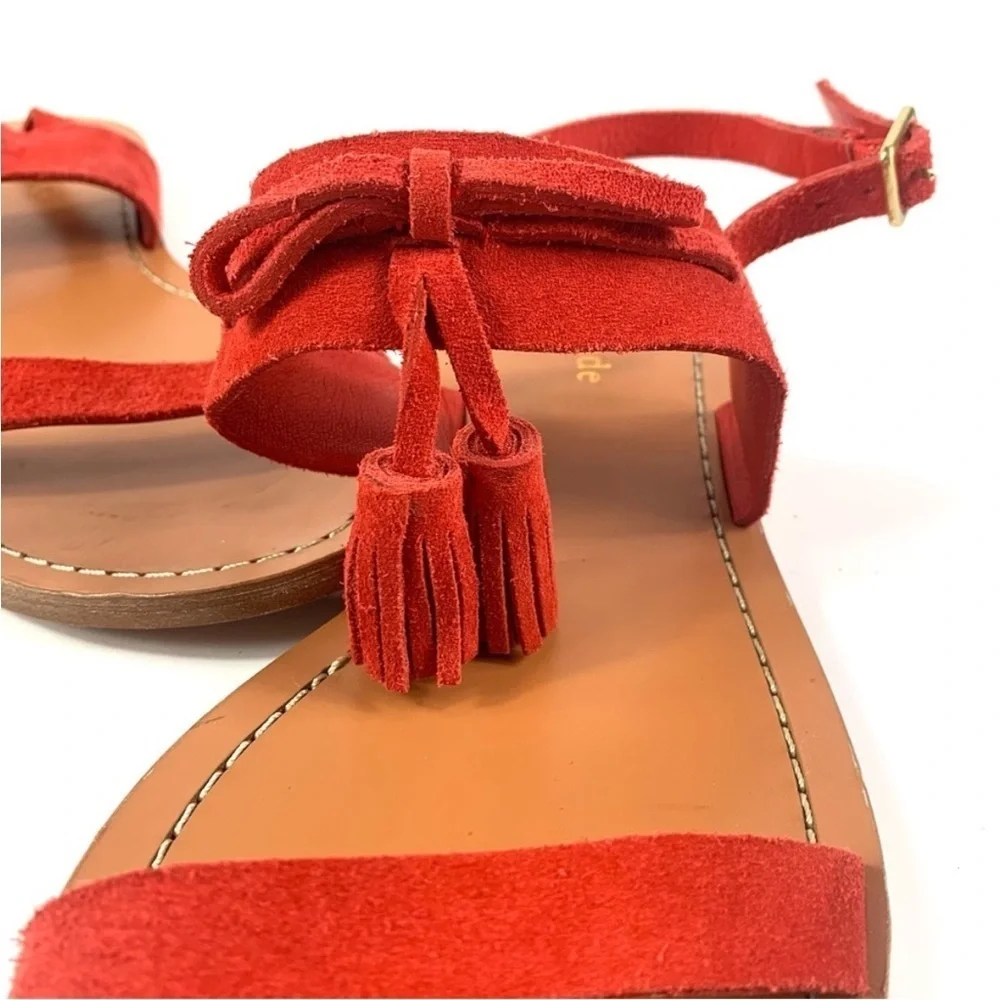 KATE SPADE Red Suede Women's Sandals